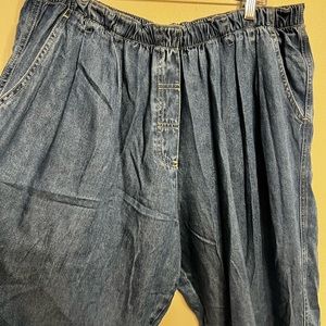 Democracy ll1255 pearlite womens pull on‎ elastic waist jeans 2x